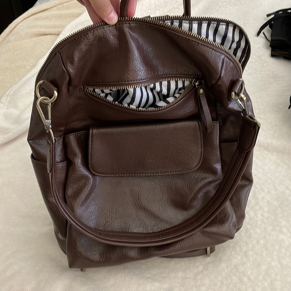 Brown backpack